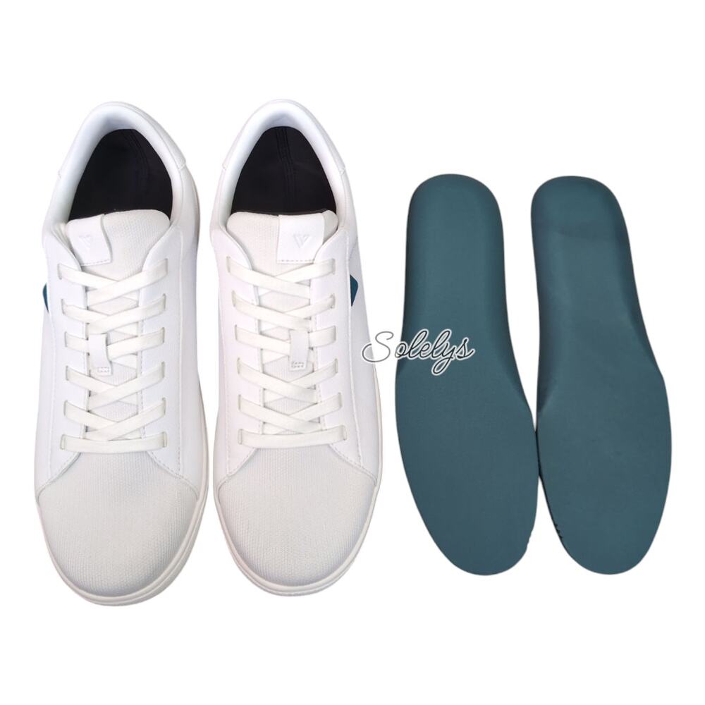Vessi White Sneakers with Blue Accent - Picture 12 of 13